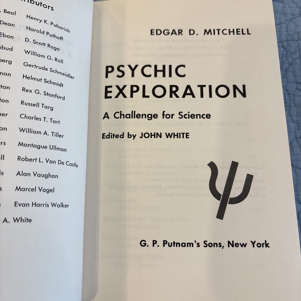 Psychic Exploration A Challenge for Science Edgar D. Mitchell HCDJ 1974 BCE - Picture 3 of 10